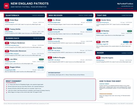 First page preview of New England Patriots